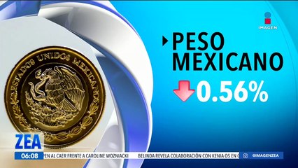 El peso mexicano regresa al terreno negativo al depreciarse en el inicio de la jornada de ayer