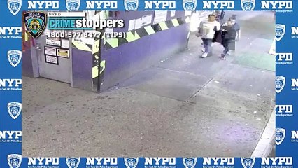 Victim tries in vain to call 911 as he's beaten, robbed and nearly pushed down staircase at Queens subway station