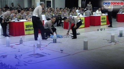 Pastikan Keamanan Kedatangan Paus Fransiskus dan Gelaran ISF, Polri Gelar Simulasi Tactical Floor Game