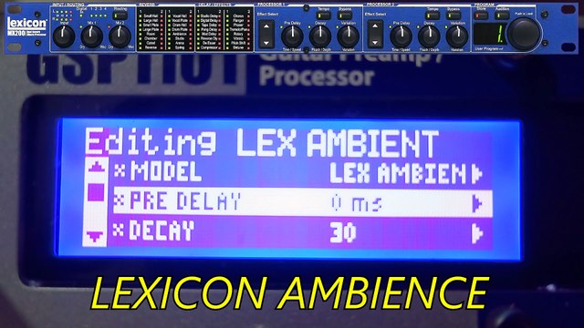 DIGITECH GSP 1101 - REVERBS