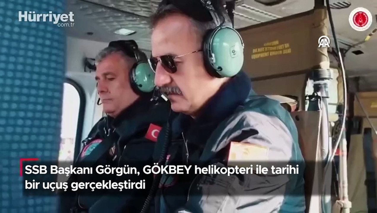 SSB Başkanı Görgün, GÖKBEY helikopteri ile tarihi bir uçuş gerçekleştirdi