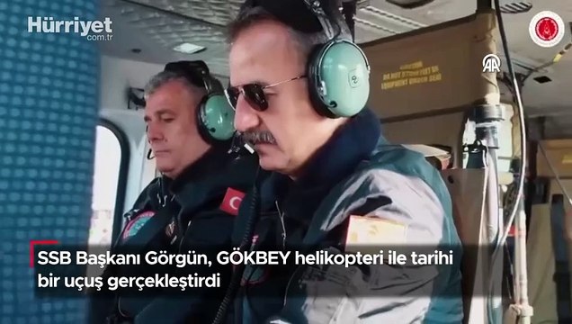 SSB Başkanı Görgün, GÖKBEY helikopteri ile tarihi bir uçuş gerçekleştirdi