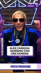 Alex Caniggia no dudó en subirse al homenaje que le hicieron a Cris Morena pero con un desubicado comentario: "Se hace la...". Miralo.