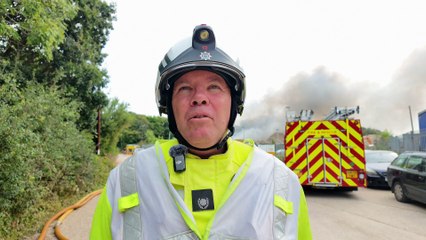 Watch as fire commander provides update on major West Sussex incident