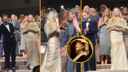 Angelina Jolie Gets Emotional As Film 'MARIA' Receives 8-min Standing Ovation