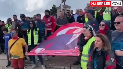 Bu sefer şehitler için motosiklet sürdüler