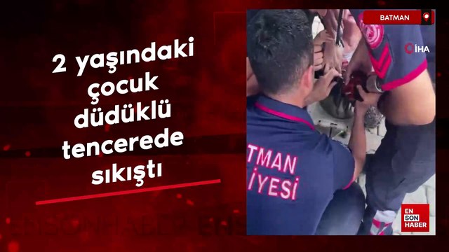 Batman'da 2 yaşındaki çocuk oyun oynarken düdüklü tencerede sıkıştı