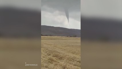 Sorpresa en Ávila con un fenómeno tormentoso pocas veces visto: un tornado que ‘huye’ del suelo