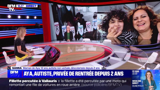 Elle ne voit plus d'enfant, elle ne voit plus personne : Samia, la maman d'Aya, enfant autiste non verbale privée de rentrée scolaire, témoigne sur BFMTV
