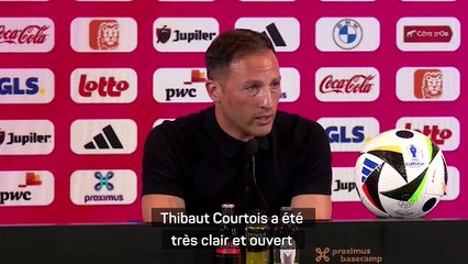 Tedesco : "Courtois a été très clair sur le sujet"