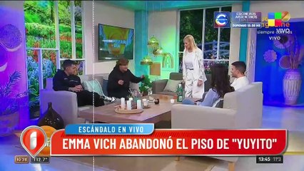 Tenso momento en el programa de Yuyito González con ex Gran Hermano Emma Vich