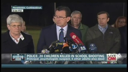 Sandy Hook: Gov. Malloy News Conference 12/14/12 6:00 PM ET