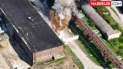 Çekya'da petrol rafinerisindeki İkinci Dünya Savaşı'ndan kalma bomba patlatıldı