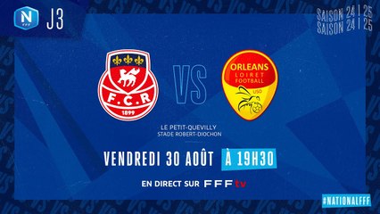J3 I FC Rouen 1899 vs US Orléans en replay (0-2) I National FFF 2024-2025