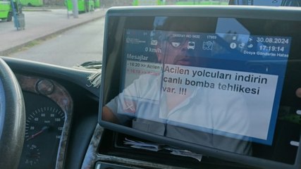 Otobüslerde panik yaratan mesaj: 'Canlı bomba tehlikesi var'
