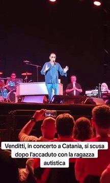 Venditti torna sul palco dopo gli insulti alla ragazza disabile