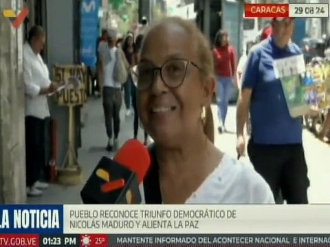 Caraqueños reconocen triunfo democrático de Nicolás Maduro y abogan por la paz del país