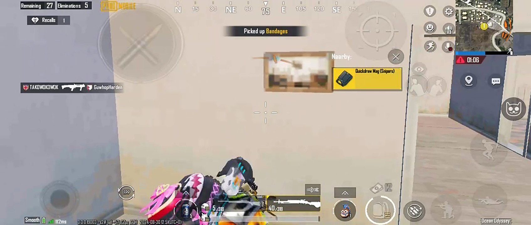 Hard fight with a player