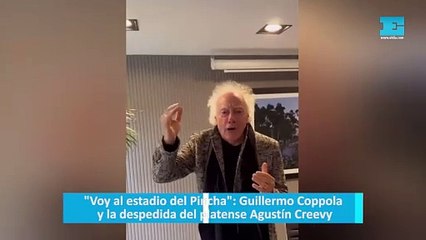 Guillermo Coppola y la despedida del platense Agustín Creevy