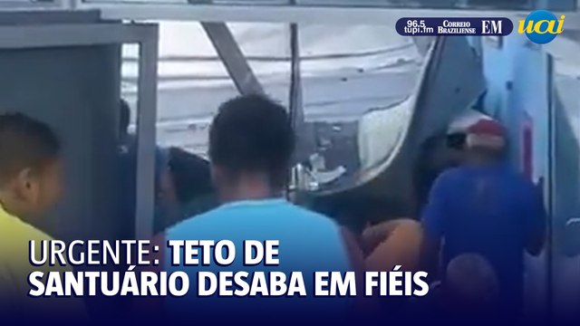 Teto de santuário desaba em Recife