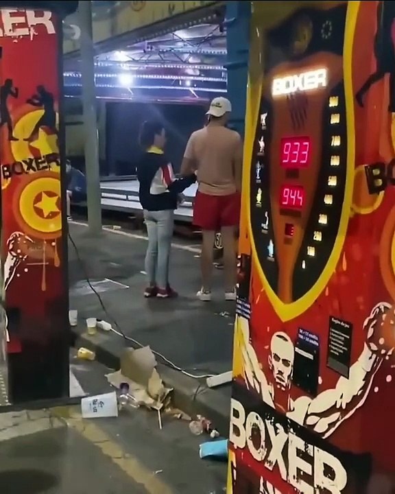 After entering the ring