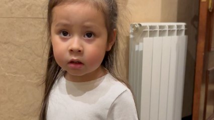 Little girl gets tricked by mom with chocolate that looks like poop