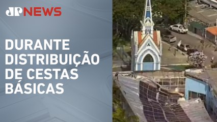 Teto de santuário desaba e deixa dois mortos em Recife