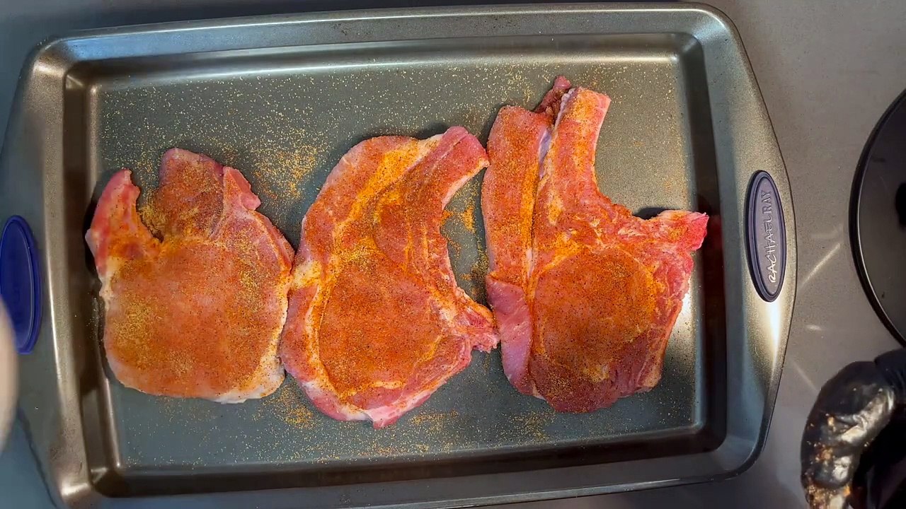 Flavorful Pork Chops with Hearty Onion Gravy Recipe.