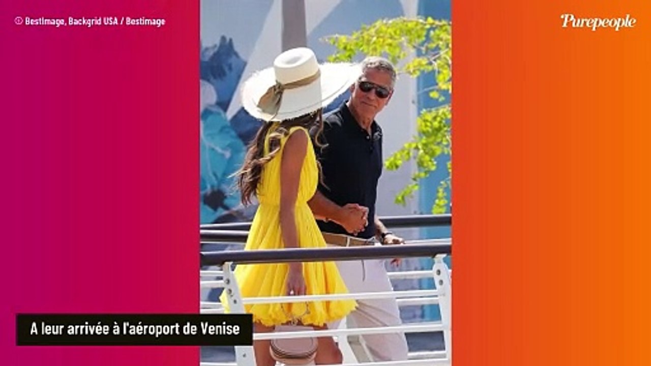 George Clooney  et sa femme Amal font sensation à la Mostra de Venise, l'avocate mise sur une robe courte (PHOTOS)