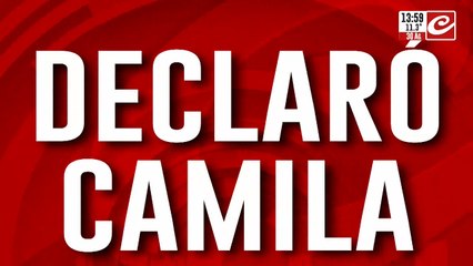 La declaración de Camila: "Le presenté pruebas a la jueza"