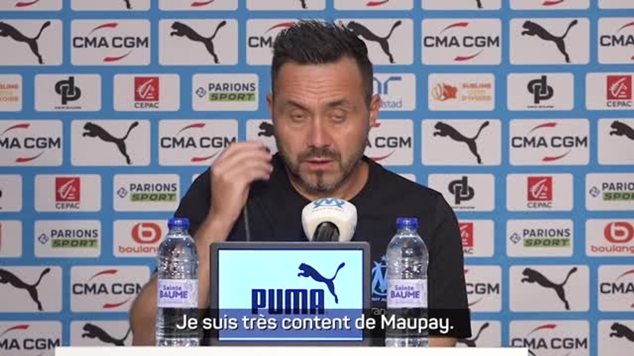 Marseille - De Zerbi : "Maupay ? C'est le terrain qui va parler"