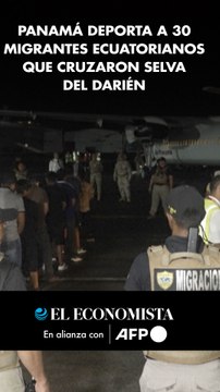 Panamá deporta a 30 migrantes ecuatorianos que cruzaron selva del Darién