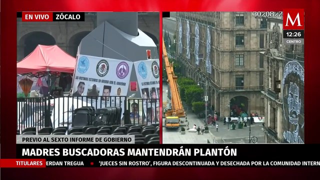 Madres Buscadoras mantendrán plantón en el asta bandera del Zócalo durante Sexto Informe de AMLO