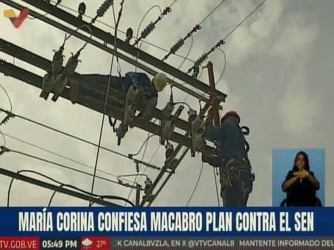 María Corina Machado confesó su plan de sabotaje eléctrico a un medio de extrema derecha en Miami
