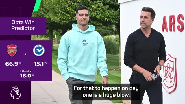 Losing Merino in his first training session a 'huge blow' for Arteta