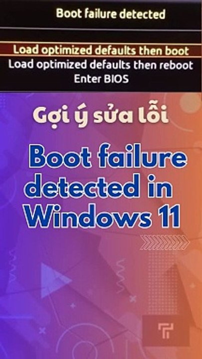 ✔️Sửa lỗi Boot failure detected in Windows #sửalỗi #boot #failure #boolfailure #detected #windows