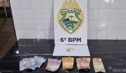 Grupo é detido por tráfico e usuário de drogas no Centro de Cascavel