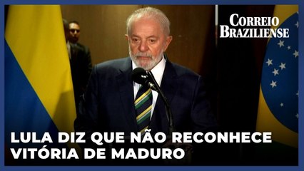 Lula diz que não reconhece vitória de Maduro