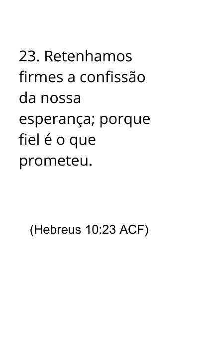 Hebreus 10:23