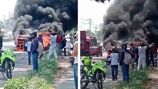 Motociclista murió incinerado tras chocar con un camión en la vía Cali – Candelaria