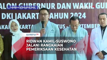 Ridwan Kamil-Suswono Jalani Pemeriksaan Kesehatan di RSUD Tarakan Jakarta