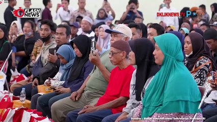 Presiden Jokowi Serahkan Bantuan Cadangan Pangan di Sleman