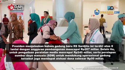 PRESIDEN RI RESMIKAN GEDUNG PELAYANAN KESEHATAN IBU DAN ANAK RS. SARDJITO, YOGYAKARTA