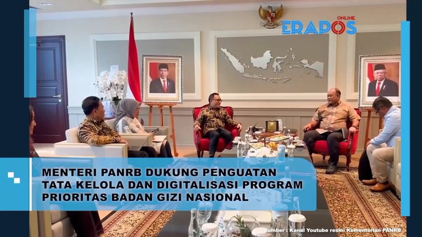 Menteri PANRB Dukung Penguatan Tata Kelola Dan Digitalisasi Program Prioritas Badan Gizi Nasional