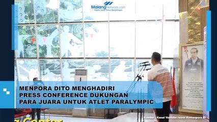 Menpora Dito Hadiri Press Conference Dukungan Para Juara Untuk Atlet Paralympic