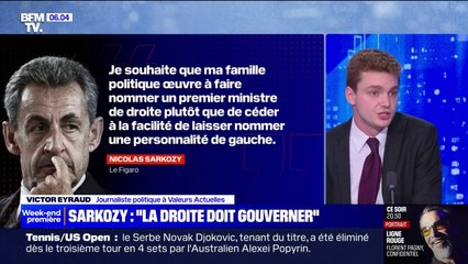 Nicolas Sarkozy appelle Les Républicains à œuvrer pour "faire nommer un Premier ministre de droite"