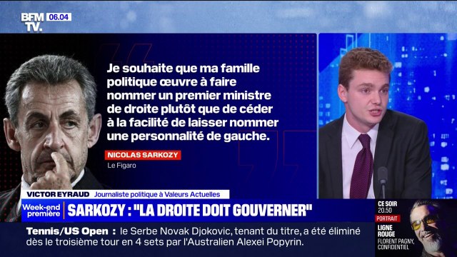 Nicolas Sarkozy appelle Les Républicains à œuvrer pour faire nommer un Premier ministre de droite