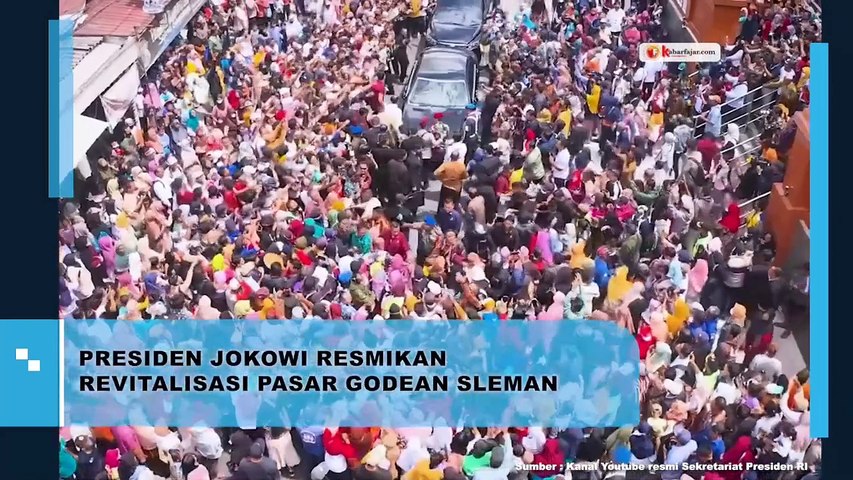 Presiden Jokowi Resmikan Revitalisasi Pasar Godean Sleman