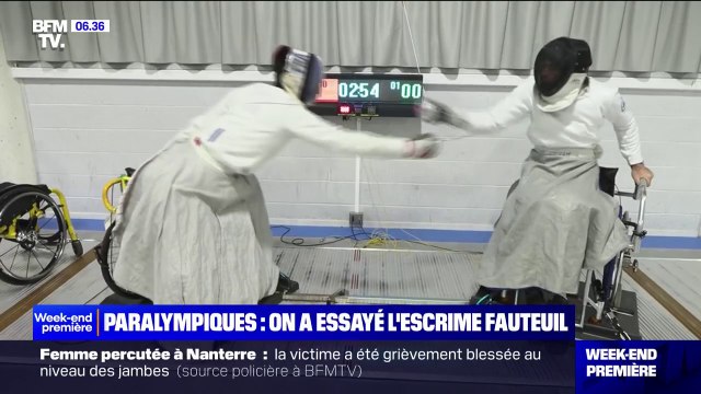 Jeux paralympiques: BFMTV a pu tester l'escrime fauteuil
