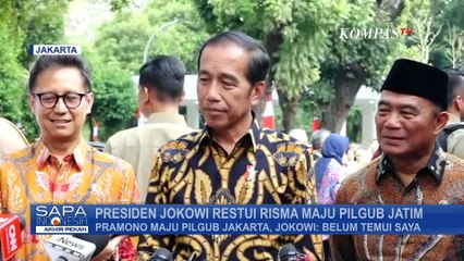 Kata Presiden Jokowi soal Risma dan Pramono Anung Maju Pilgub